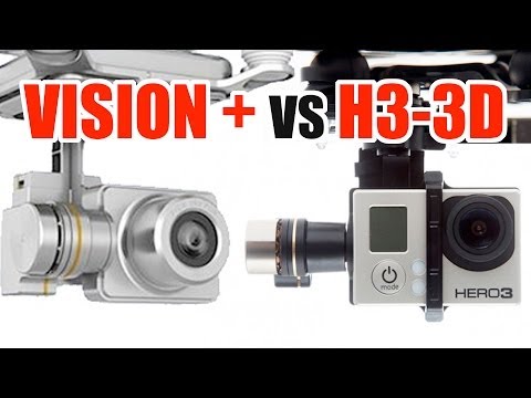 DJI Phantom 2 Vision Plus VS H3-3D (3-Axis Gimbal) & GOPRO3+ by HeliPal.com - UCGrIvupoLcFCW3CIKvfNfow