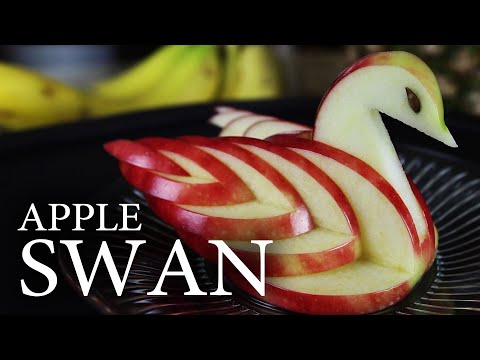 How to Make an Edible Apple Swan! - UC1zZE_kJ8rQHgLTVfobLi_g