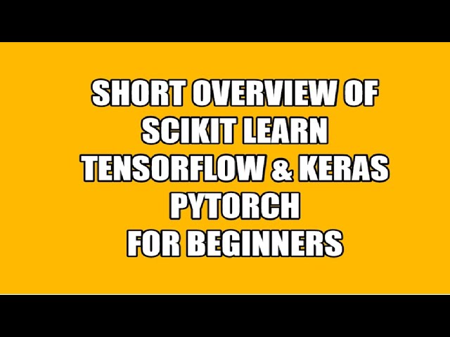 The Difference Between Scikit-Learn and TensorFlow