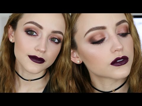 Rose Gold & Vampy Lips | Makeup Tutorial - UC8v4vz_n2rys6Yxpj8LuOBA