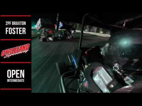 2PF Braxton Foster | Onboard Cycleland Speedway Opening Night 2024 | Open Intermediate - dirt track racing video image