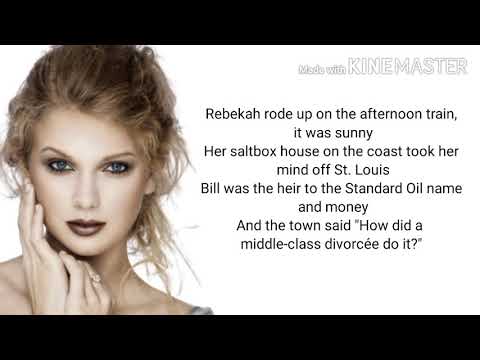 Taylor Swift - The Last Great American dynasty lyrics