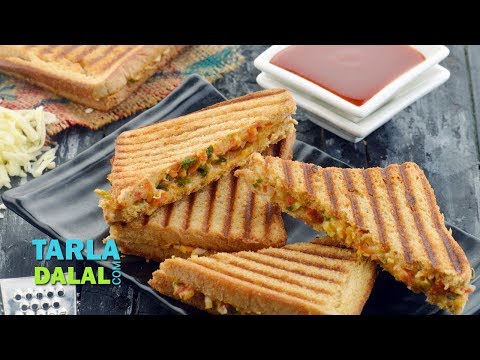 Cheesy Onion Grilled Sandwich by Tarla Dalal - UCYRRwNWXxCKFaVjFuXo1I8Q