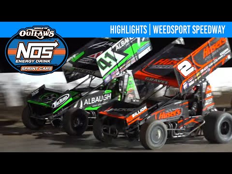 World of Outlaws NOS Energy Drink Sprint Cars | Weedsport Speedway | July 28, 2024 | HIGHLIGHTS - dirt track racing video image