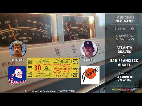 Atlanta Braves vs San Francisco Giants  - Radio Broadcast video clip