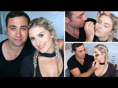 Teaching My Boyfriend Makeup TAG! ♡ Hamish Does My Makeup! - UCMpOz2KEfkSdd5JeIJh_fxw