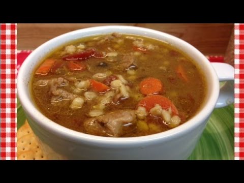 Slow Cooker Beef Barley Soup Recipe ~ Noreen's Kitchen - UCt4JkHmgAq1EnQc1Cc5M4xw