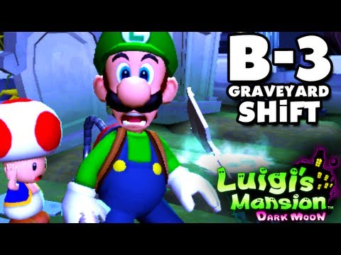 Luigi's Mansion Dark Moon - Haunted Towers - B-3 Graveyard Shift (Nintendo 3DS Gameplay Walkthrough) - UCzNhowpzT4AwyIW7Unk_B5Q