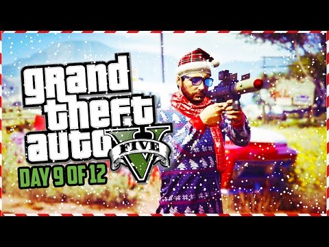 GTA 5 Funny Moments - EPIC 30 PERSON OPEN LOBBY!!! (Day 9 of 12) (GTA 5 Christmas Special) - UC2wKfjlioOCLP4xQMOWNcgg