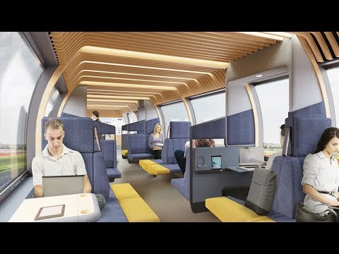 NS, Mecanoo and Gispen share their common vision of a train interior of the Future (NL)