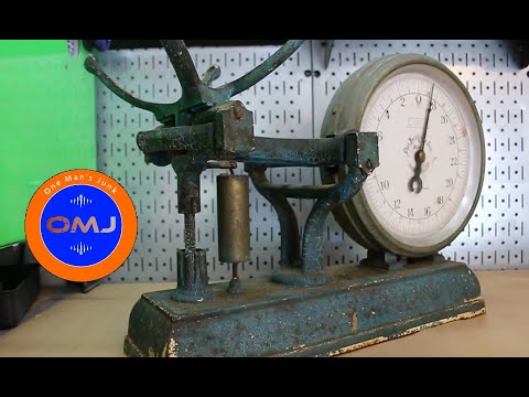 1936 30-pound Butcher Scale Restoration.  Tough!
