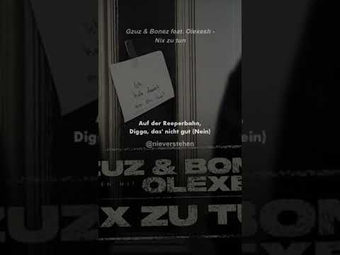 NIX ZU TUN 🚨 Gzuz x Bonez MC x Olexesh | Musik Zitate | nieverstehen