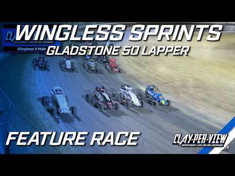 Wingless Sprints | 50 Lapper - Gladstone - 10th May 2025 | Clay-Per-View - dirt track racing video image
