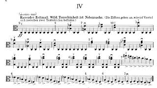 Paul Hindemith - Sonate für Bratsche(Viola) Solo op. 25 No. 1 (1922)(with full score)