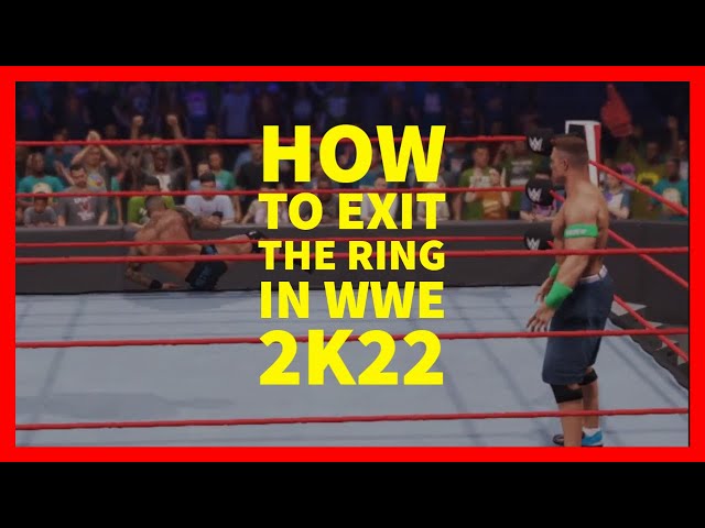 How To Leave Ring In WWE 2K22