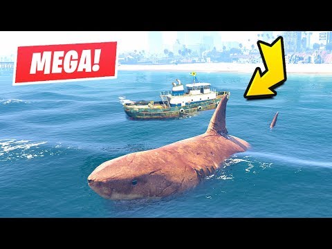 GTA 5 - Hunting a Megalodon Shark!!