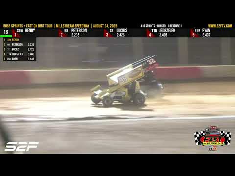 8.24 FAST on Dirt Series at Millstream Speedway | Highlights - dirt track racing video image