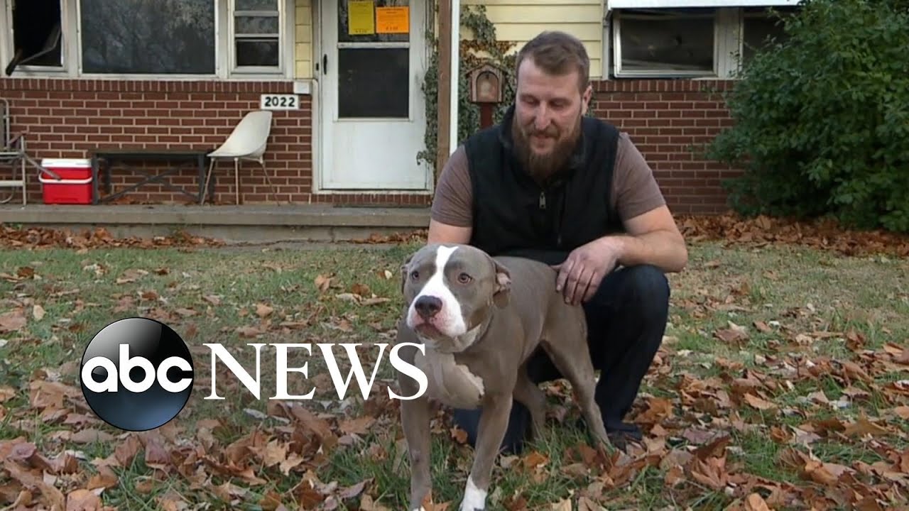Kansas man credits dog with saving him from fire