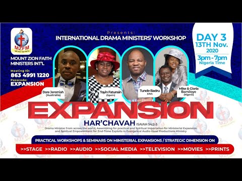INTERNATIONAL DRAMA MINISTERS WORKSHOP - HAR'CHAVAH [EXPANSION] Day 3