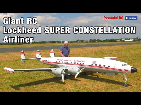 GIANT 1:6 scale Radio Controlled (RC) Lockheed SUPER CONSTELLATION TWA 'Star of America' AIRLINER - UChL7uuTTz_qcgDmeVg-dxiQ