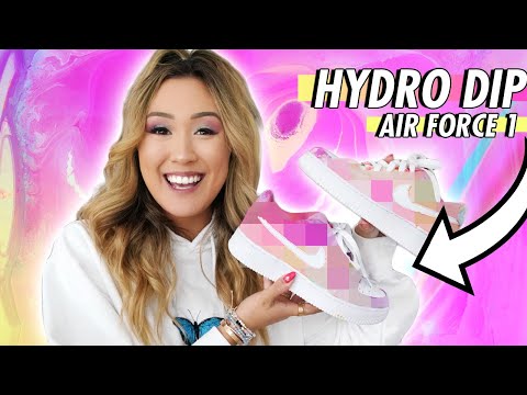 HYDRO DIPPING MY AIR FORCE 1 SHOES - UCap97Ue8K_BpKlrvQRYd6JA