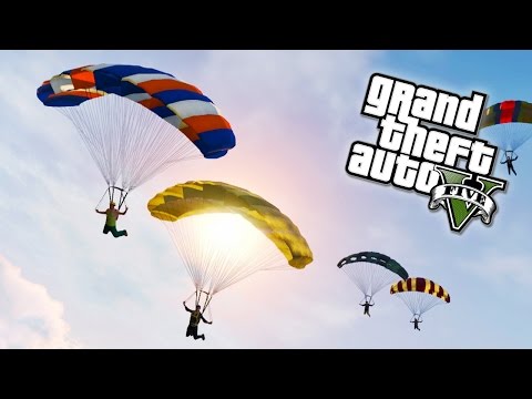 GTA 5 Next Gen - Skydiving Challenge! Extreme Skydiving Stunts! (GTA 5 PS4 & Xbox One) - UC2wKfjlioOCLP4xQMOWNcgg