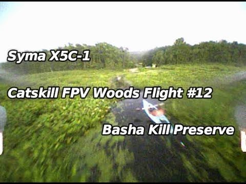Syma X5C-1 Catskill FPV Woods Flight #12 Basha Kill Preserve - UCU33TAvzA-wgPMgcrdMVIdg
