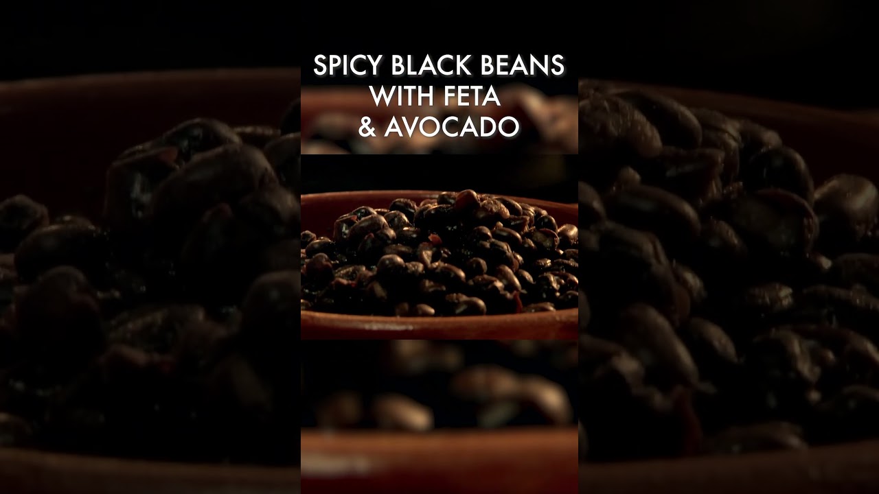 Spicy Black Beans With Feta & Avocado #shorts