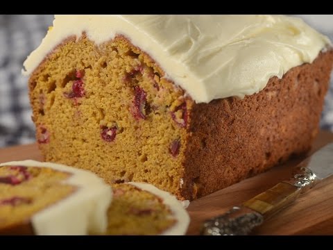 Pumpkin Cranberry Bread Recipe Demonstration - Joyofbaking.com - UCFjd060Z3nTHv0UyO8M43mQ