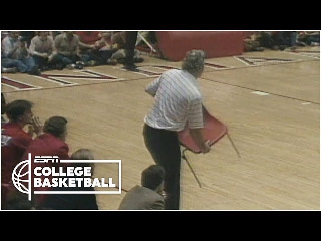 Basketball Coach Throws Chair in Frustration