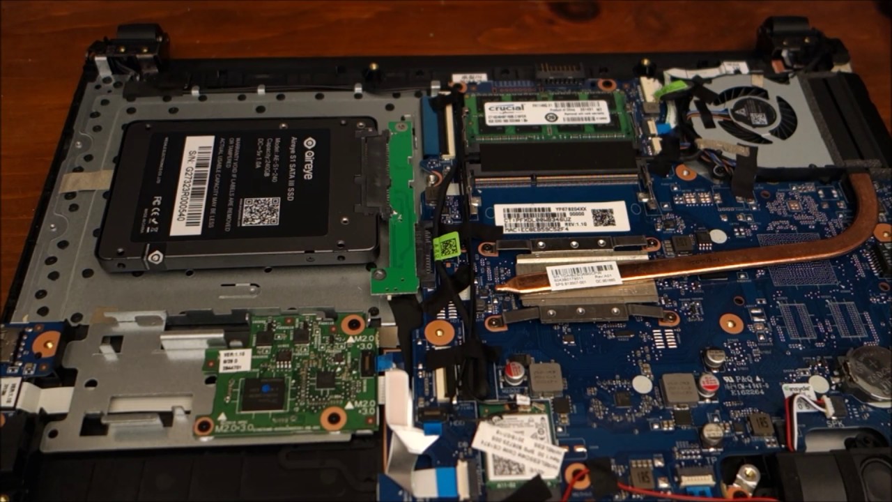 HP 14-an013nr case opened up, ssd install, memory upgrade | Racer.lt