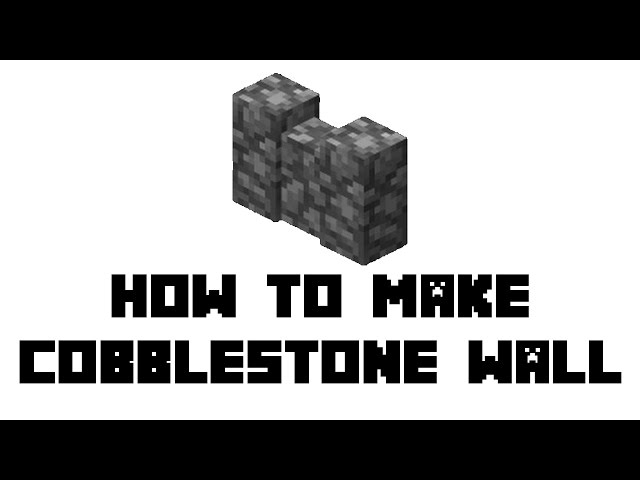 How to make Cobblestone fence in Minecraft