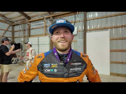 Tyler Courtney discusses Saturday's $30,000 victory in the 360 Nationals at Knoxville Raceway - dirt track racing video image