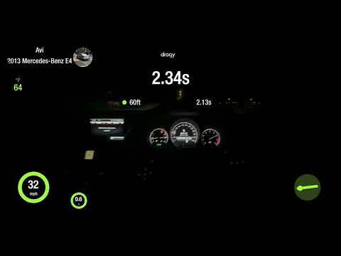 2013 E400 W212 0-60 Stage 1 with Dragy