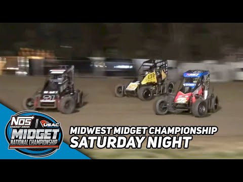 HIGHLIGHTS: USAC NOS Energy Drink National Midgets | Jefferson County Speedway | July 15, 2023 - dirt track racing video image