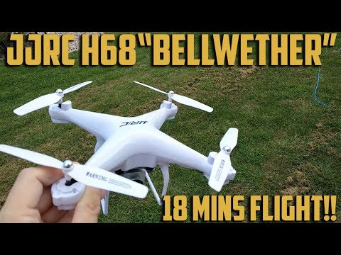 JJRC H68 "Bellwether" Drone Review, 18 mins flight time!! - UC-fU_-yuEwnVY7F-mVAfO6w
