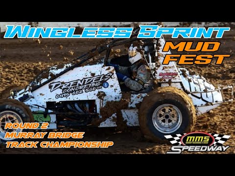 Wingless Sprints, Murray Bridge Speedway, Meeting #2,   28/10/23 - dirt track racing video image