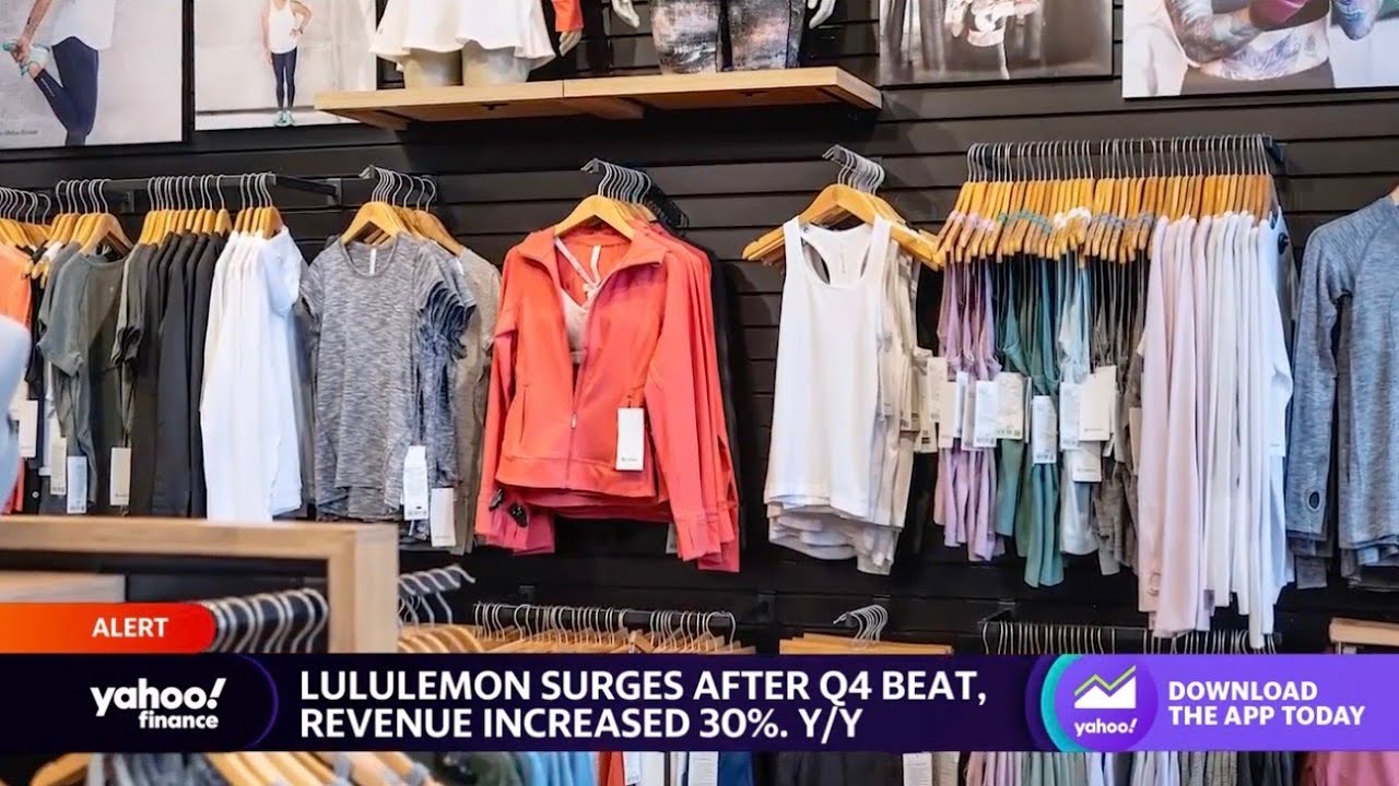 Lululemon stock surges on Q4 earnings beat, inventory remains high