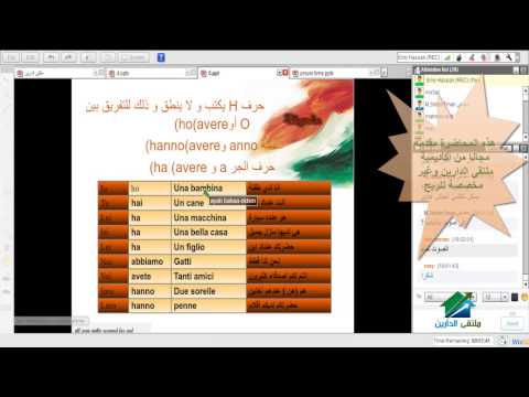 اللغة الإيطالية للمبتدئين|أكاديمية ملتقى الدارين|محاضرة 5