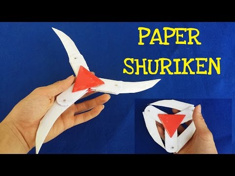 How to make a Paper Ninja Star (Shuriken) | Cyclone Tri-blade Thrower - UCBWhJHVuxtxbeRp_PAdfn2w