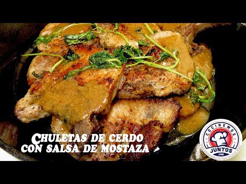 Chuletas de cerdo fritas con salsa de mostaza - UCIRNADSE7zTt6_MshDlnZSA