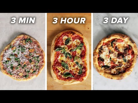 3-Minute Vs. 3-Hour Vs. 3-Day Pizza • Tasty - UCJFp8uSYCjXOMnkUyb3CQ3Q