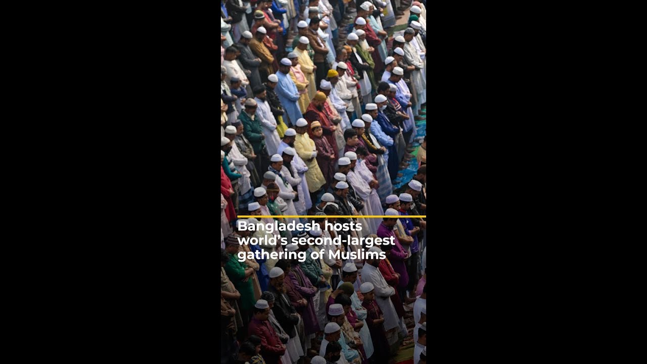 Millions of Muslims in Bangladesh to join Bishwa Ijtema prayers | AJ #shorts