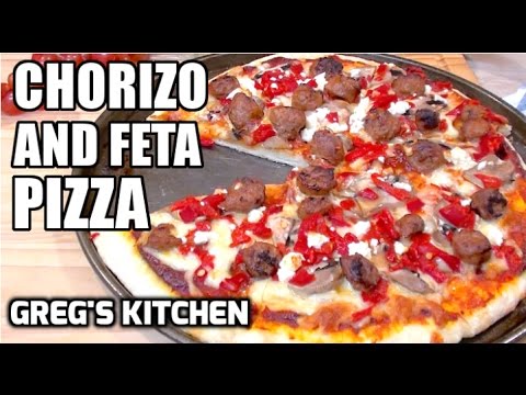 CHORIZO AND FETA GOURMET PIZZA RECIPE - Greg's Kitchen - UCGXHiIMcPZ9IQNwmJOv12dQ