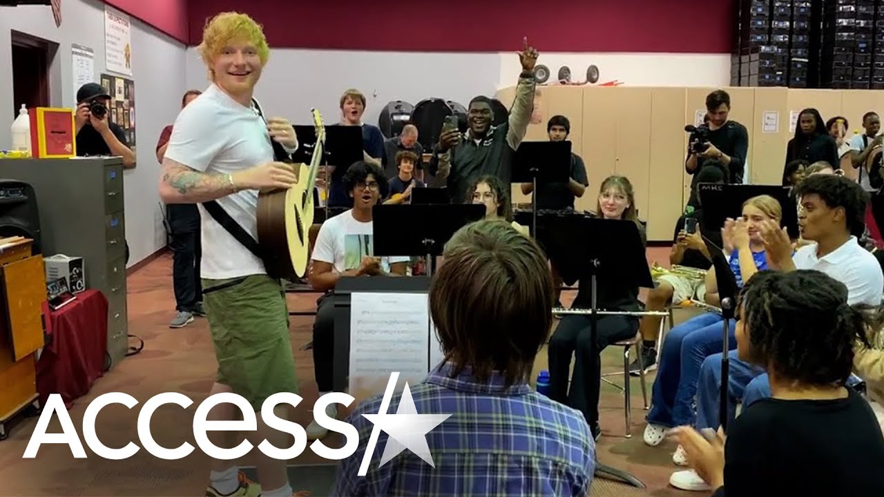 Ed Sheeran CRASHES High School Band Practice To Surprise Students