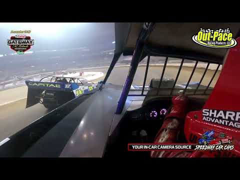 Bobby Pierce with his Out-Pace Racing Products powered In-Car Camera at the Gateway Dirt Nationals - dirt track racing video image