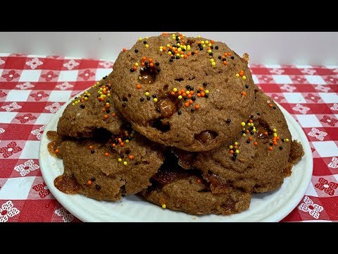 CARAMEL APPLE CAKE MIX COOKIES!!  FAST FALL FLAVOR!!