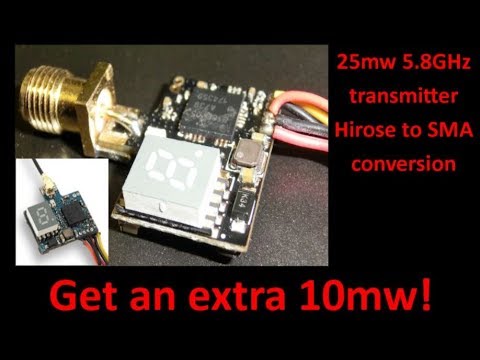 25mw 5 8GHz transmitter Hirose to SMA conversion - UCHqwzhcFOsoFFh33Uy8rAgQ