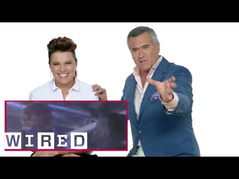 Ash vs Evil Dead Stars Bruce Campbell & Lucy Lawless React to Horror Films | WIRED - UCftwRNsjfRo08xYE31tkiyw