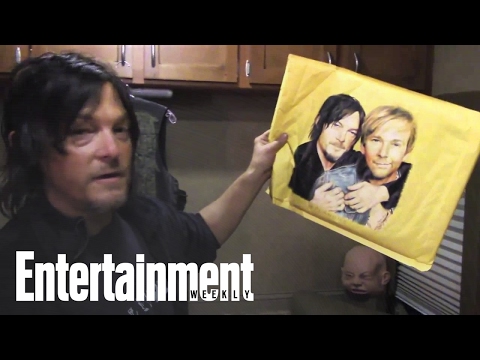 The Walking Dead's Norman Reedus Gives Private Tour Of His Trailer | Entertainment Weekly - UClWCQNaggkMW7SDtS3BkEBg